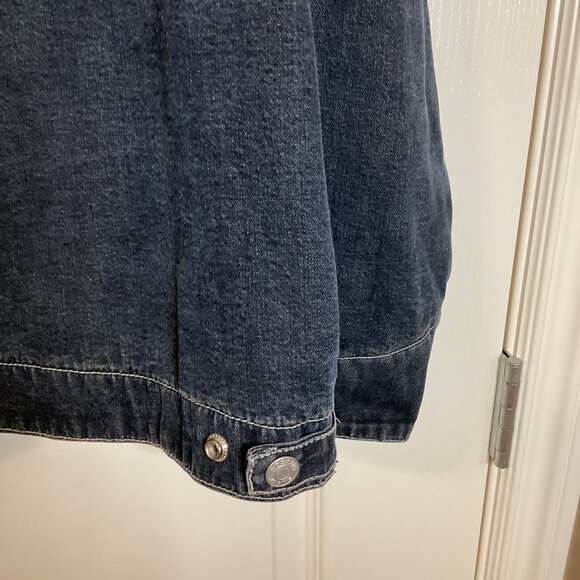 Bossini Jeans Men's Denim Jacket Corduroy Collar Lined Size S - Picture 9 of 13